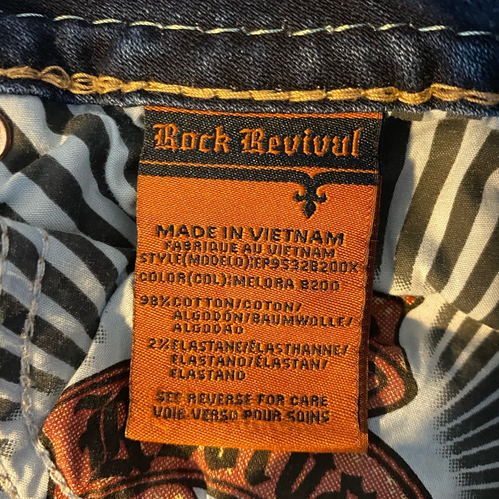 Rock Revival Melora Boot Bootcut Jeans Size 29 - Picture 6 of 7